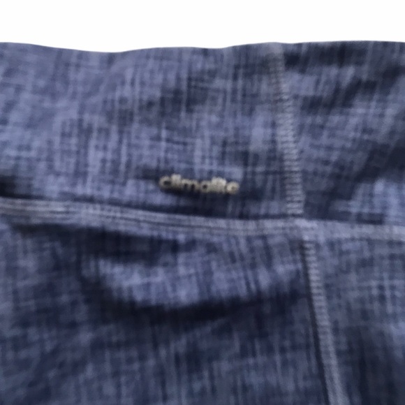 ADIDAS Women's Small Blue Climalite Activewear Tights Leggings Crops - Picture 9 of 9